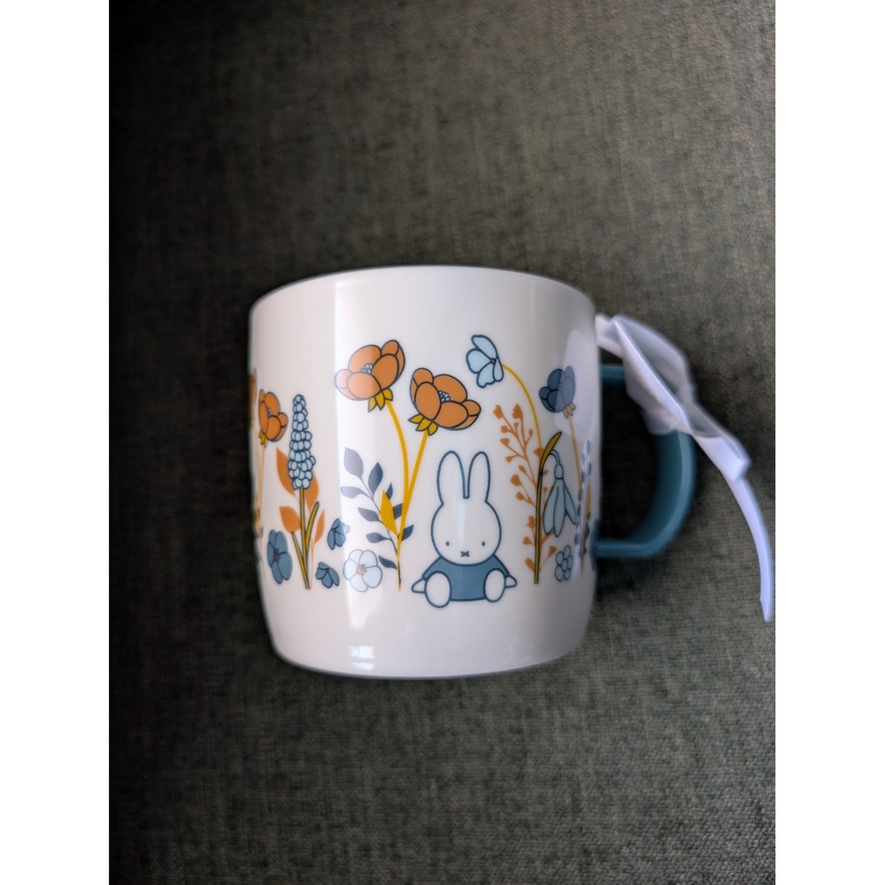 Miffy by Magenta Floral Ceramic Mug 3D Bunny Surprise Inside Fall Autumn Kawaii